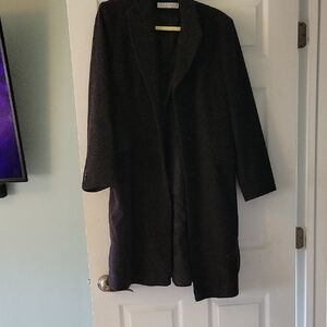 Perry Ellis Charcoal Wool Coat